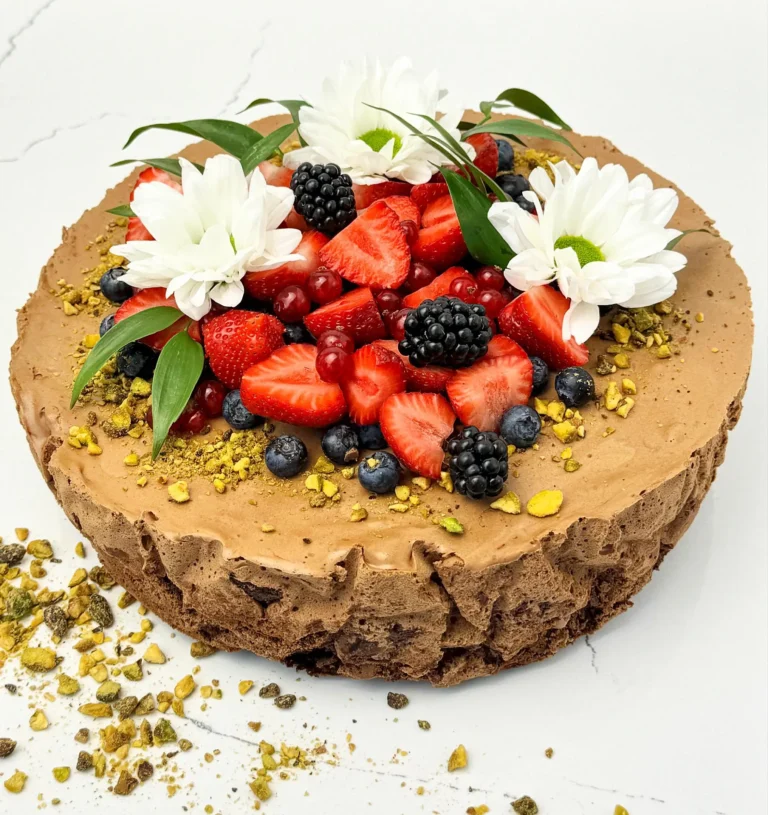 Zdjęcie ciasta podwójnie czekoladowego - możliwe do zamówienia przez sklep cukierni Bezownia znajdującej się w Warszawie, ul. F. Joliot-Curie 11